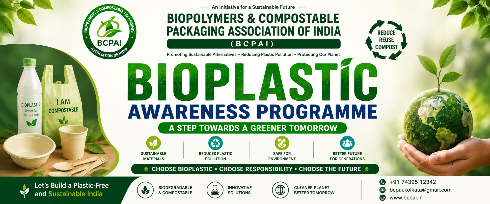 BIOPOLYMERS & COMPOSTABLE PACKAGING ASSOCIATION OF INDIA Banner